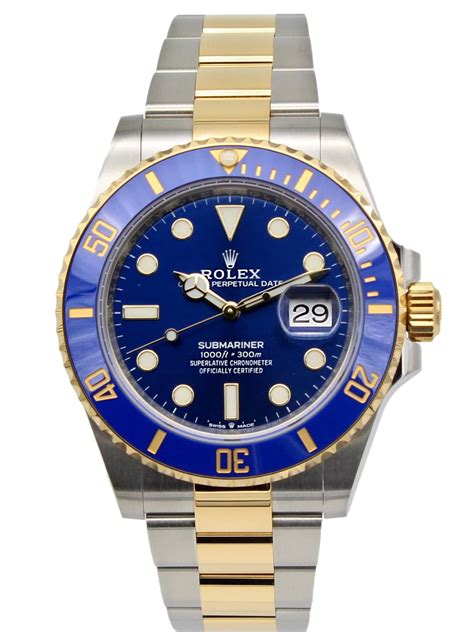 blue dial rolex submariner|Rolex Submariner 126613lb for sale.